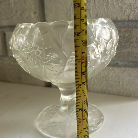 Fenton Satin Glass Compote - Picture 4 of 5